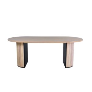 Bianca Oval Dining Table, 200X90 Cm - White Wash