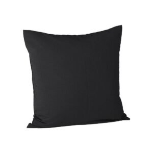 Celine Cushion Cover Poly Waffle, Black, 50X50
