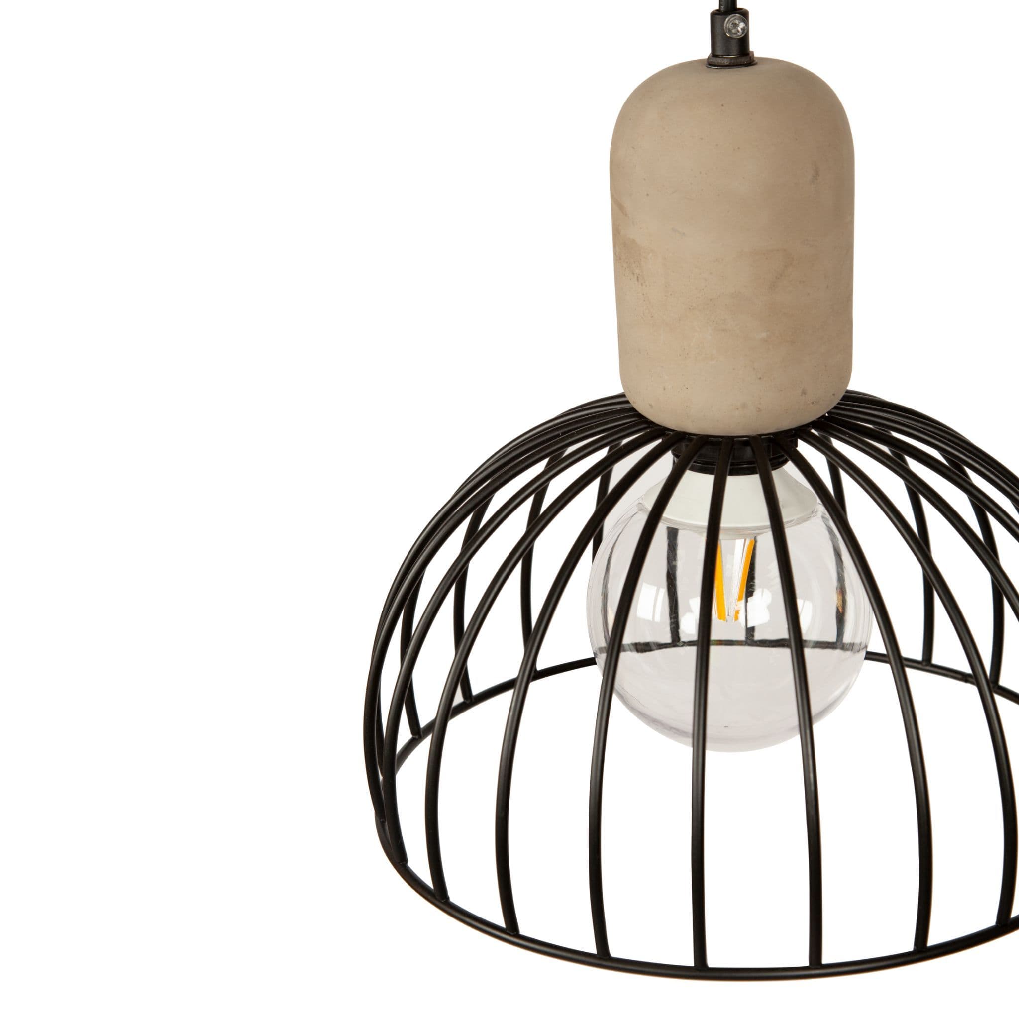 Concrete Cage Light Pendant - Image 2