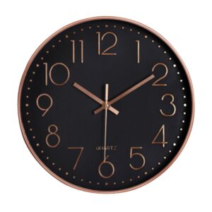 Mmilo Blue Marble Clock - Rose Gold