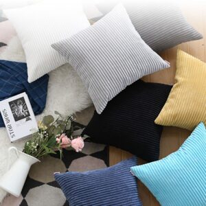 Geometric Design Cushion Cover - Grey