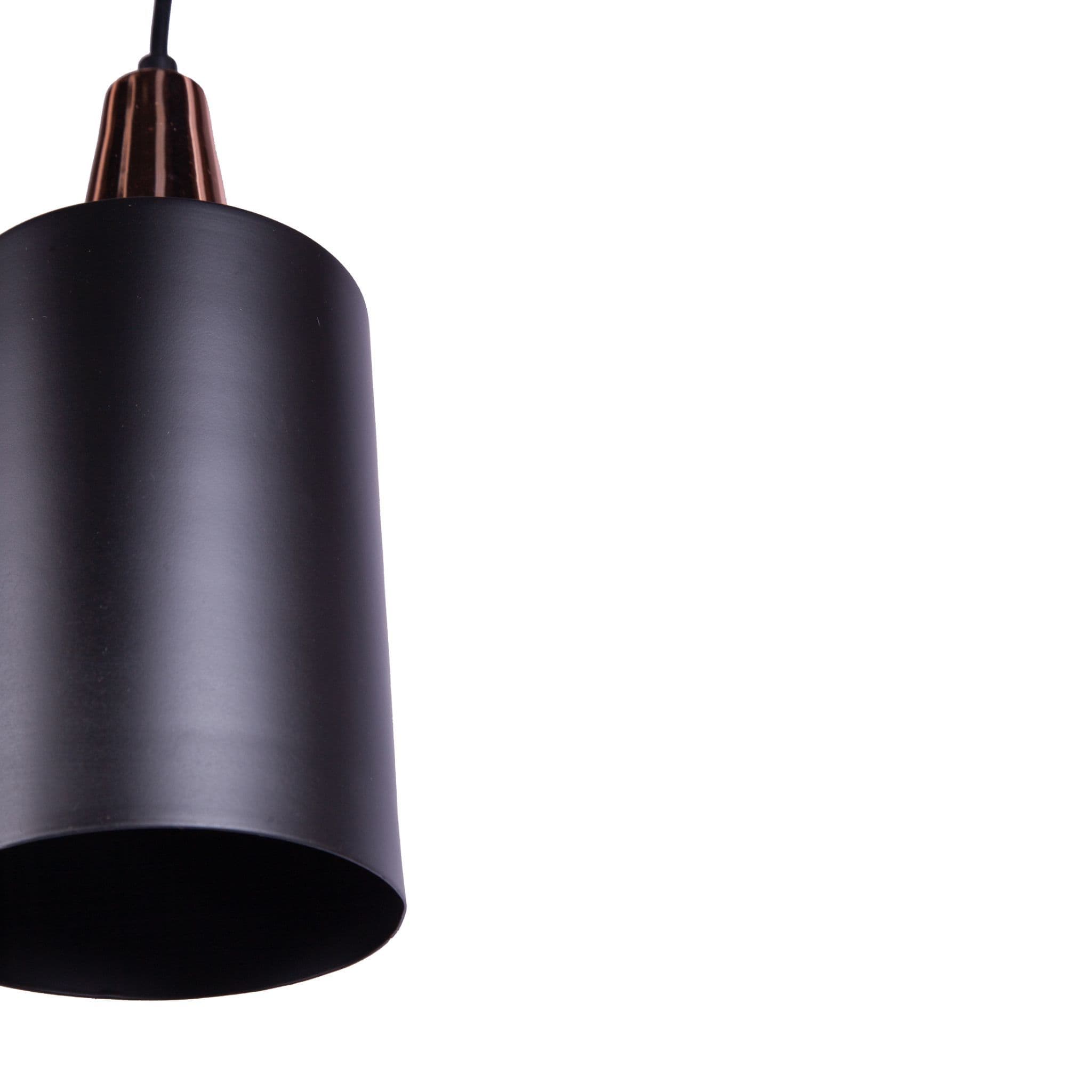Designer-Inspired Matt Black & Copper Pendant Lights, Type A, White - Image 10