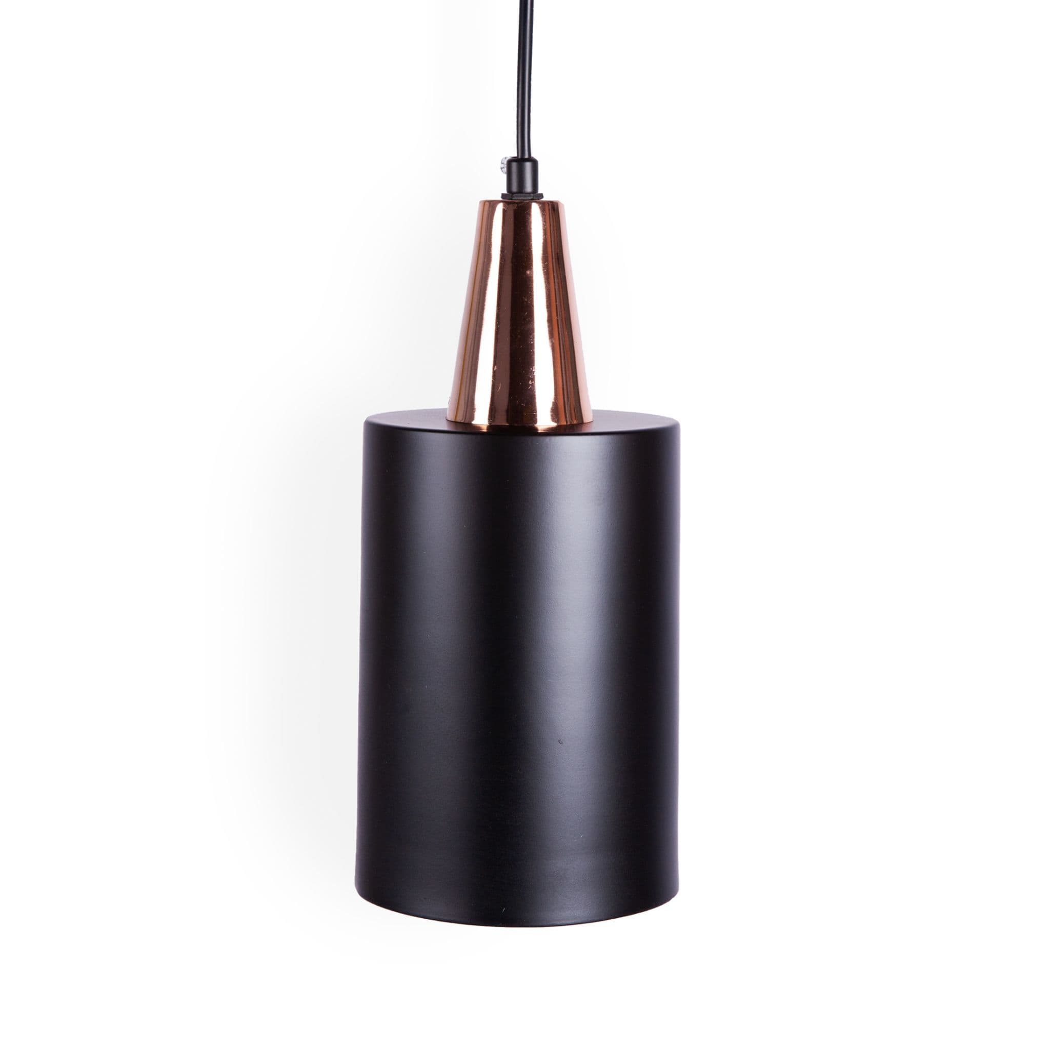 Designer-Inspired Matt Black & Copper Pendant Lights, Type A, White - Image 4