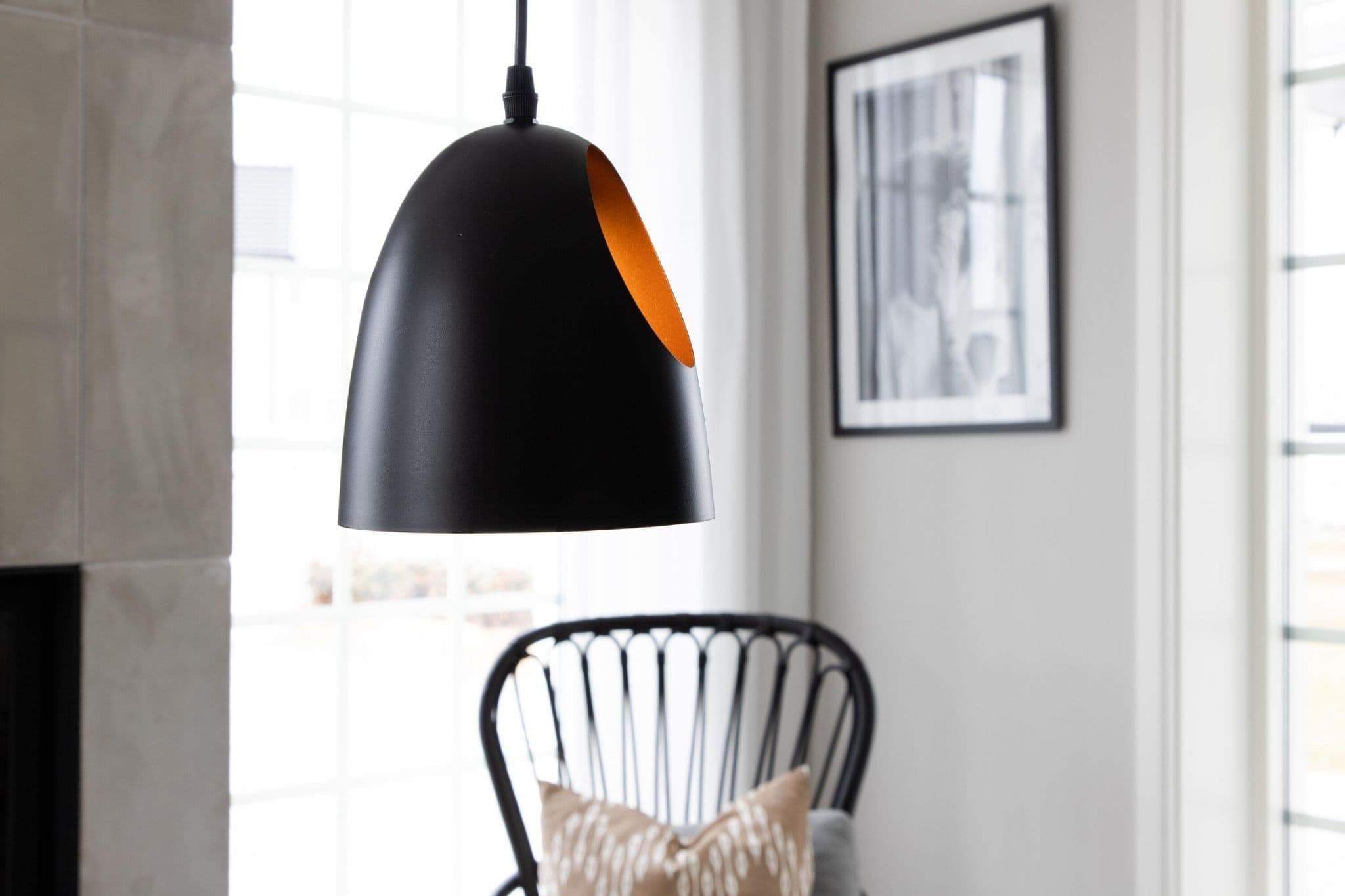 Elda Pendant Lamp, D160Xh170, Black - Image 7