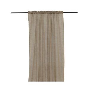 Elena Curtain Polyester, Brown, 240X135