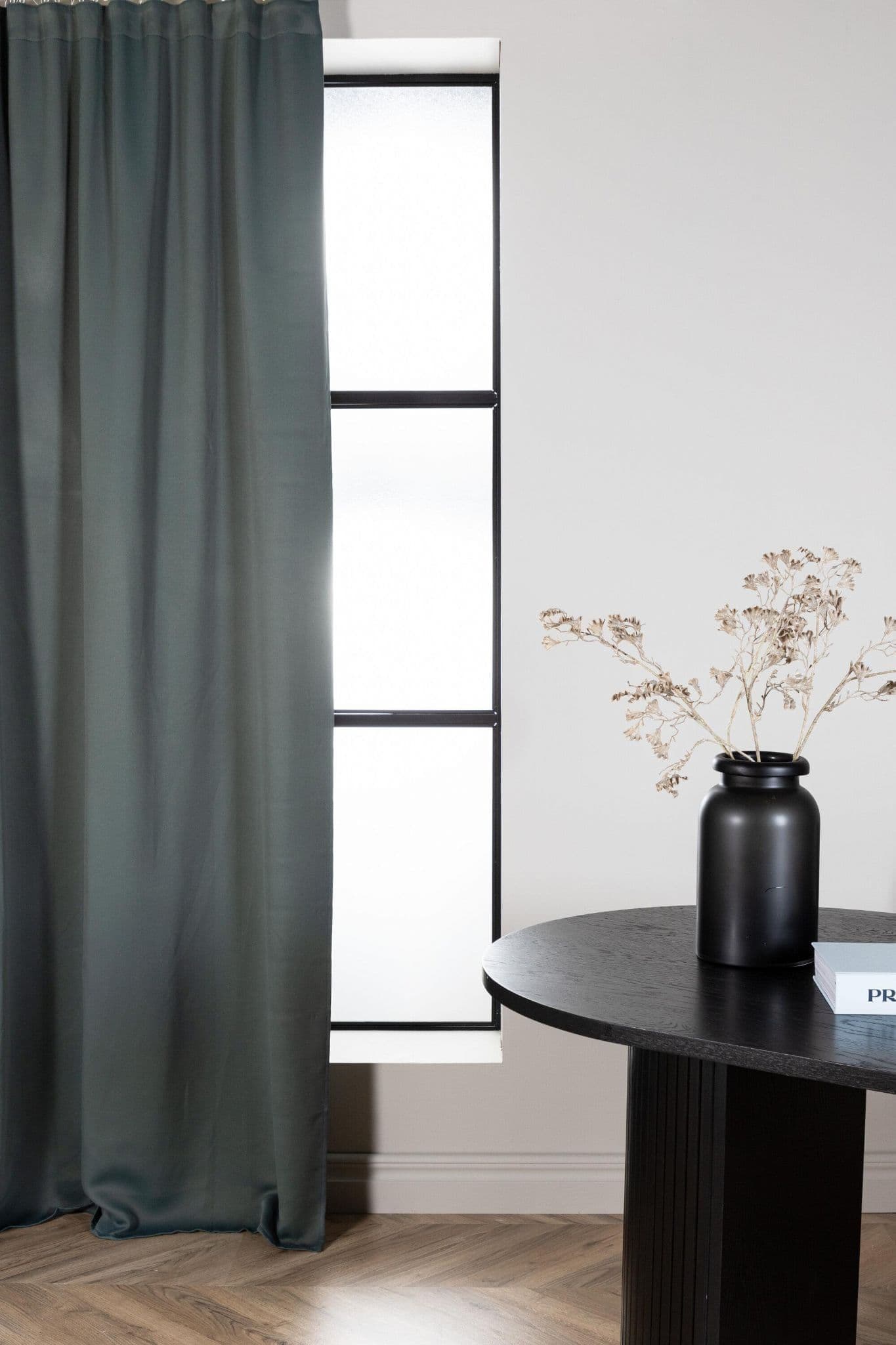 Evelyn Curtain Polyester Blackout, Deep Grey, 135X240 - Image 56