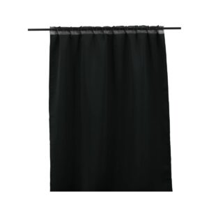 Evelyn Curtain Polyester Blackout - Black, 240X135