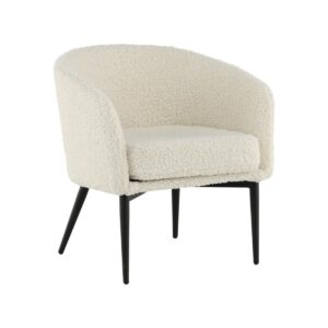 Fluffy Armchair, White