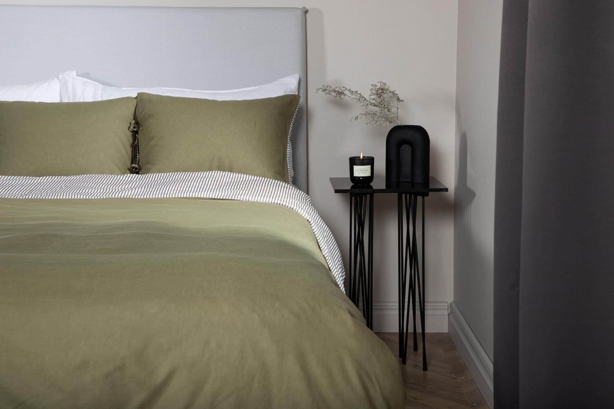 Jenna Bed Set Cotton, Green, 240X220 - Image 7