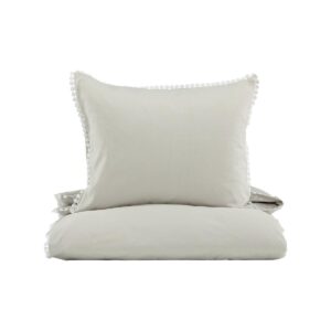 Livia Bed Set Cotton - Light Grey