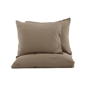 Mila Bed Set Cotton Gauze - Brown, 240X220