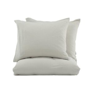 Mila Bed Set Cotton Gauze - Light Grey, 240X220