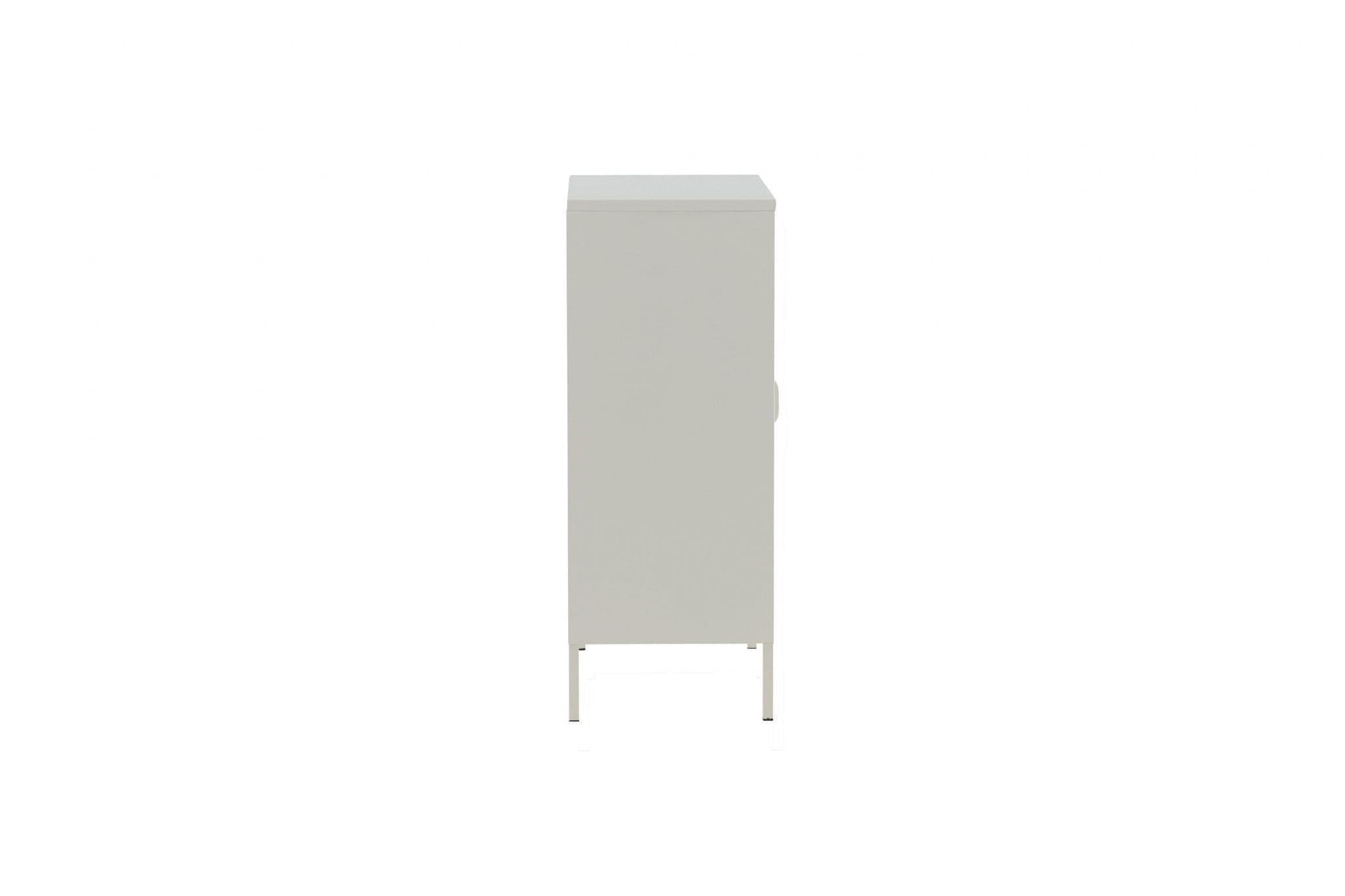 Misha Low Cabinet With Mesh Doors, White - Image 5