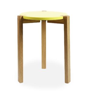 Mmilo Round Side Table, Yellow