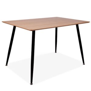 Mmilo Vattern Rectangular Oak Veneer Dining Table, 120 Cm