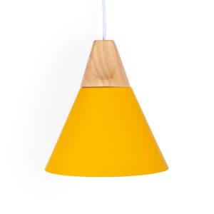 Mmilo Grey Sloped Pendant Ceiling Lights - Yellow