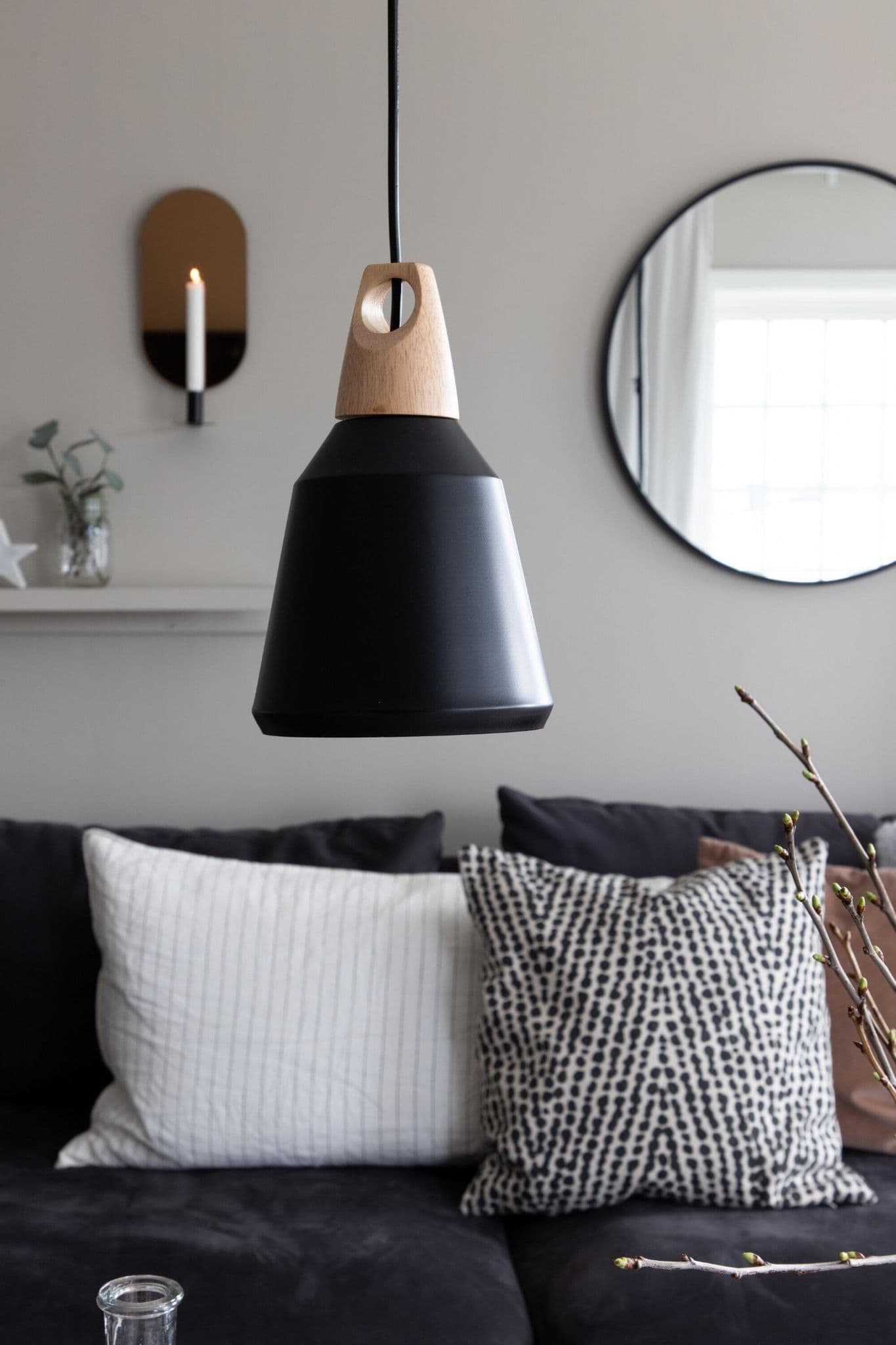 Nao Pendant Lamp, D160Xh245, White - Image 19