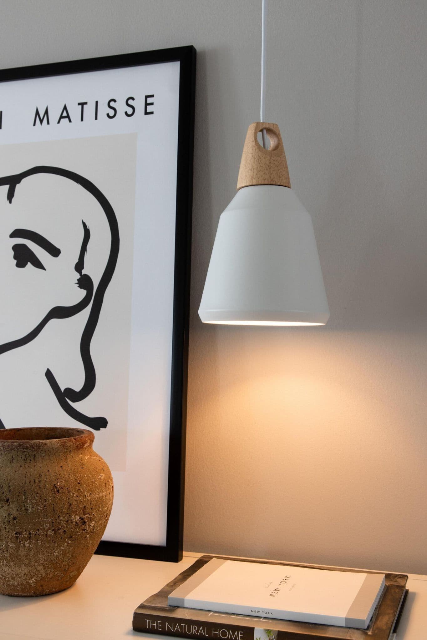 Nao Pendant Lamp, D160Xh245, White - Image 9