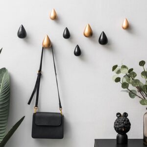 Raindrop-Shaped Coat Hooks