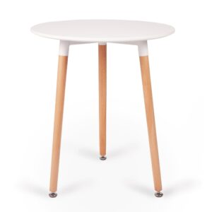 Round Dining Table, 60 Cm (2-Seater), White