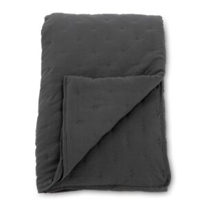 Sally Bedspread Microfiber - Anthracite, 260X180
