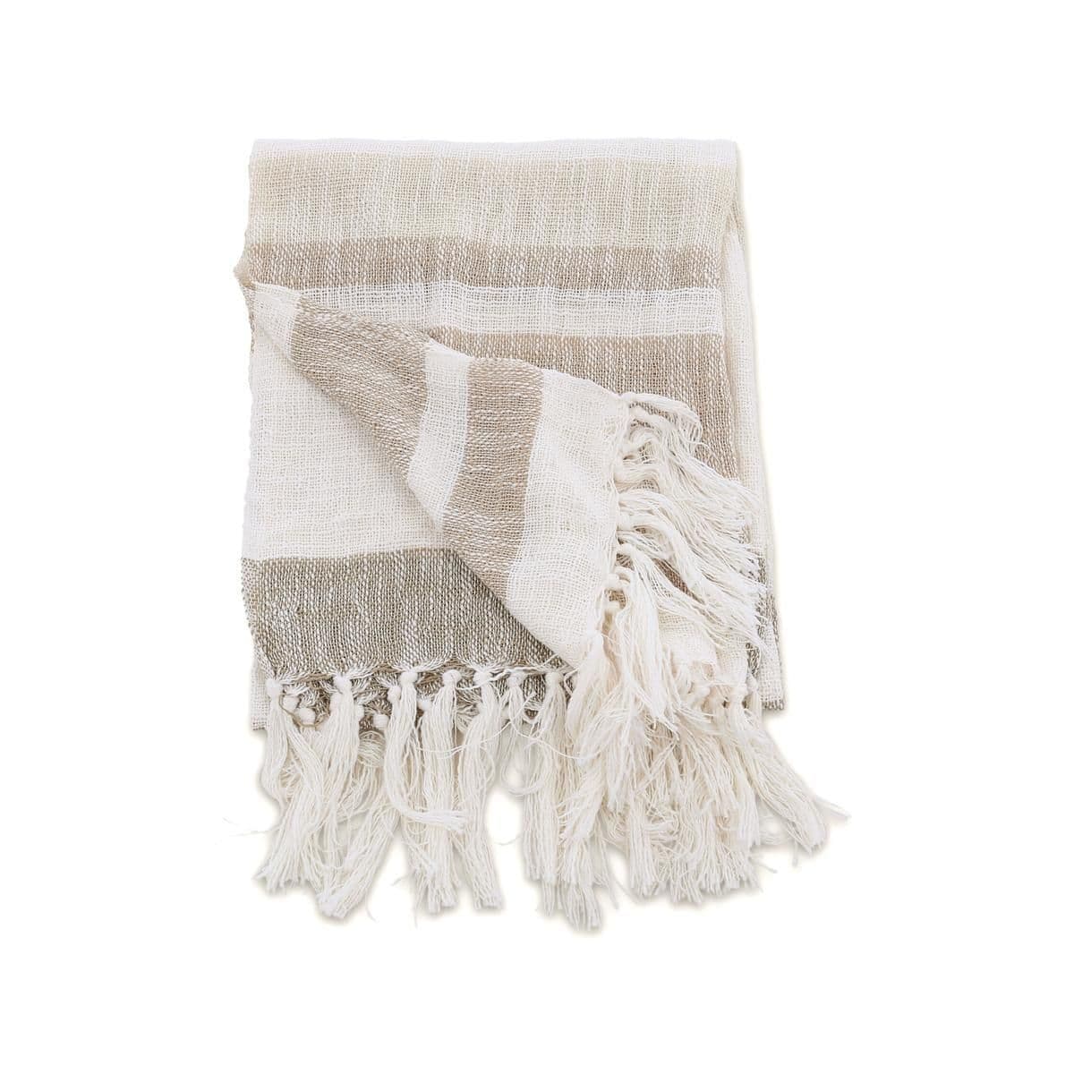 Sandy Throw Polyester, Beige, 170X130