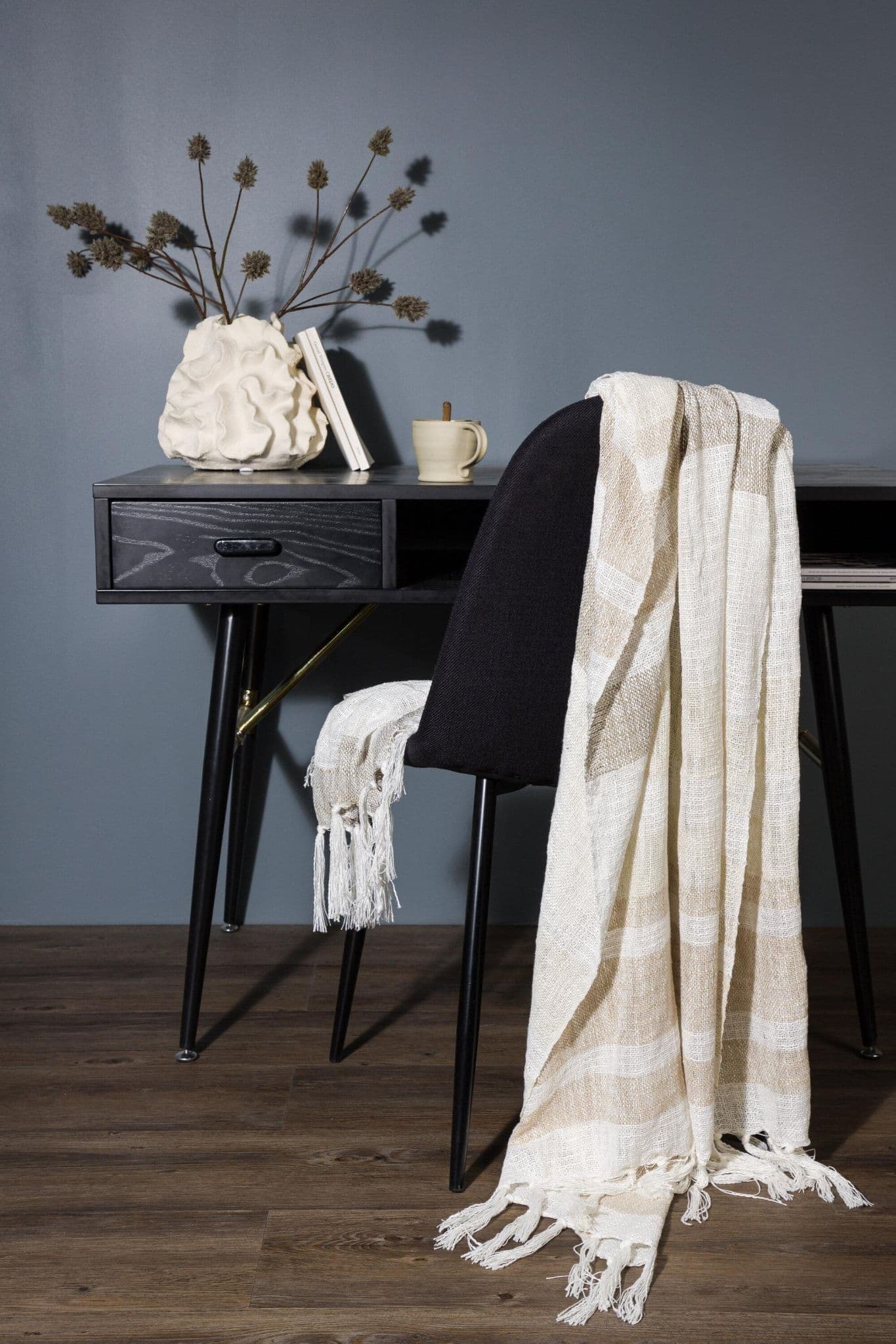 Sandy Throw Polyester, Beige, 170X130 - Image 3