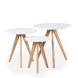 Trio Nest Of Tables - Matte White