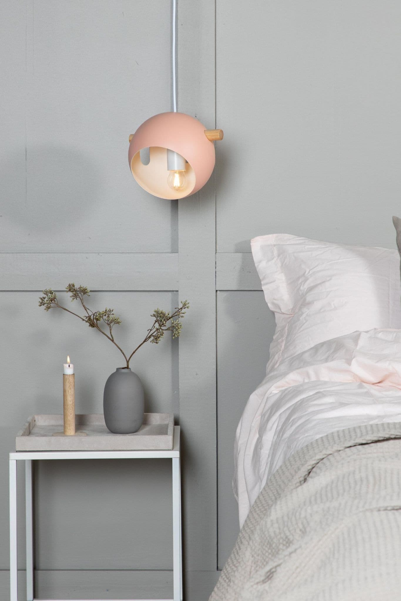 Tubbie Pendant Lamp, D230Xh155, Pink - Image 10