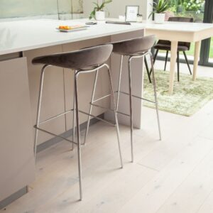 X2 Herschel Velvet Barstools - Grey, X2