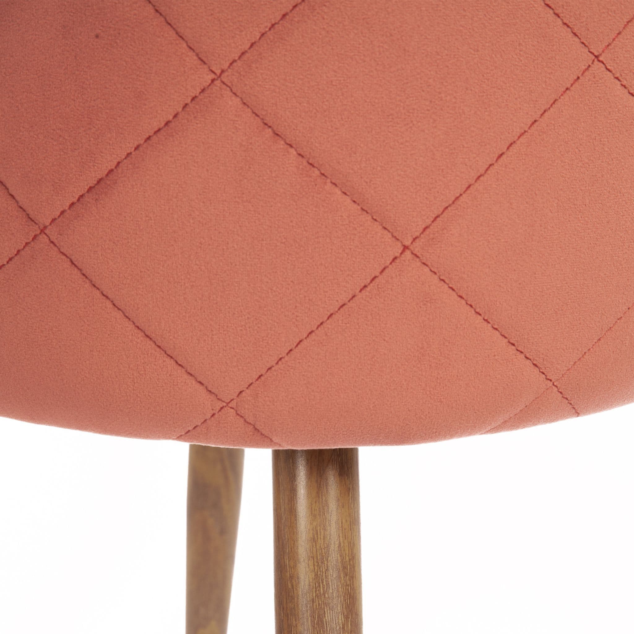 X2 Rosemary Dining Chairs, Velvet-Upholstered, Blue Seat & Beech-Style Legs - Image 23