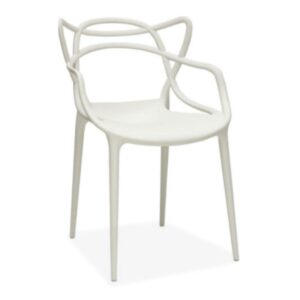 X4 Designer-Inspired Abstract Woven Chairs - White, X4