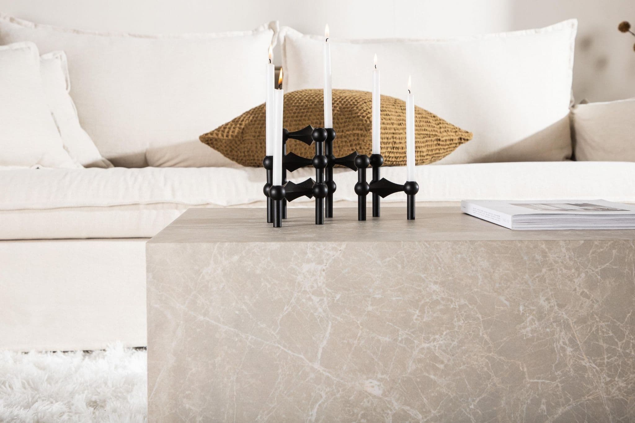 York Low Sofa Table, Beige - Image 8