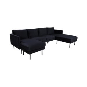 Zoom U Sofa - Black