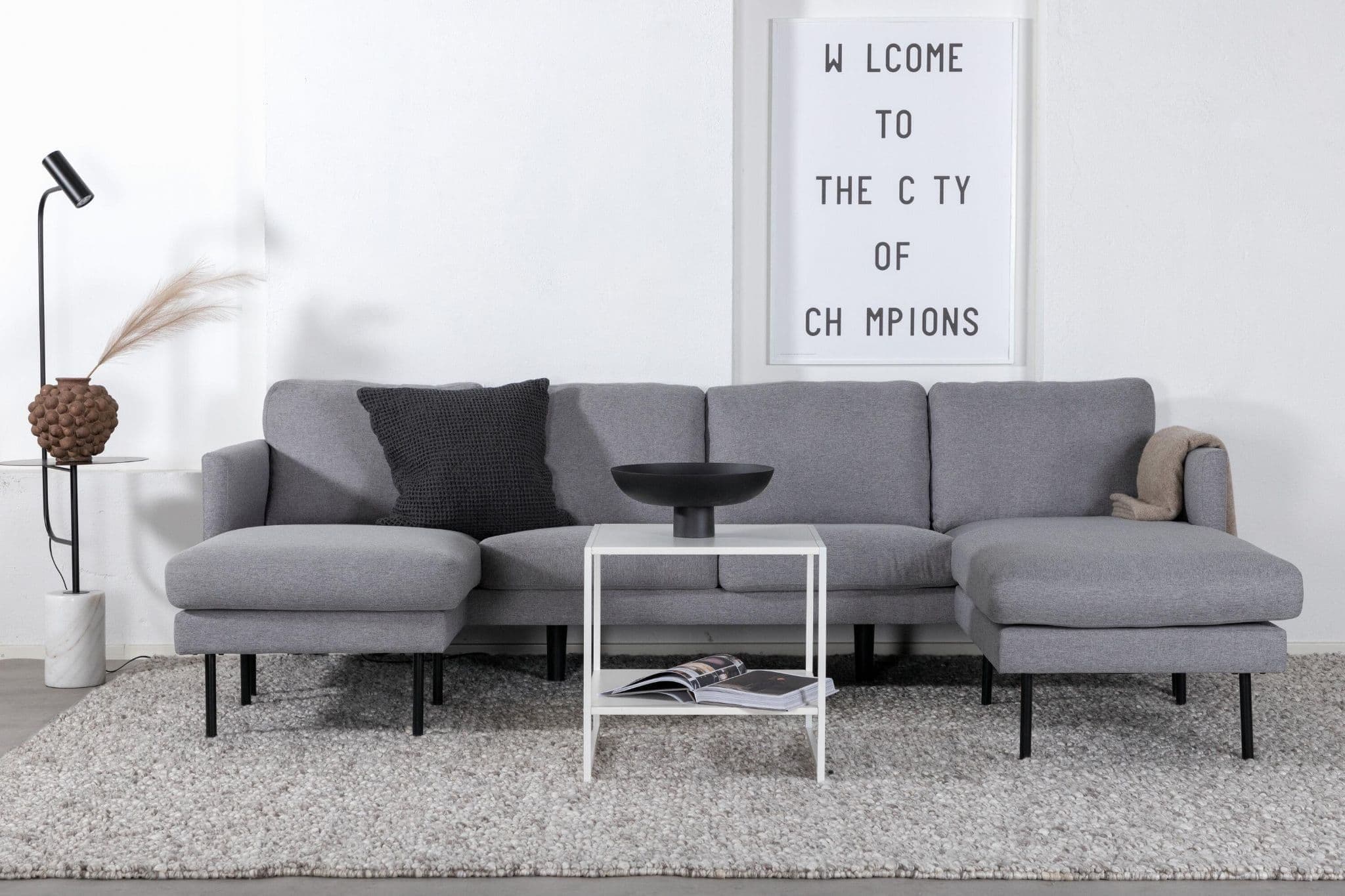 Zoom U Sofa, Grey - Image 7