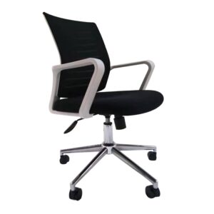 X2 Stylish Black Office Chair With Swivel Feet