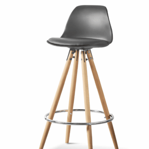 X2 Tulip Style Black Barstools