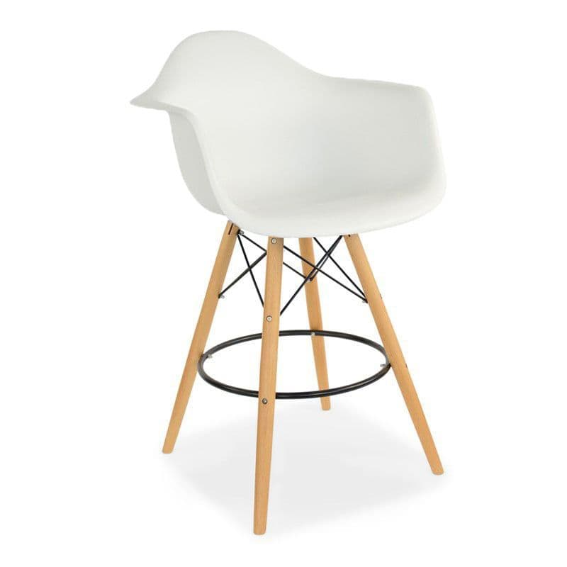 X2 Blue Eiffel-Style Barstools With Tub Seats - Image 2