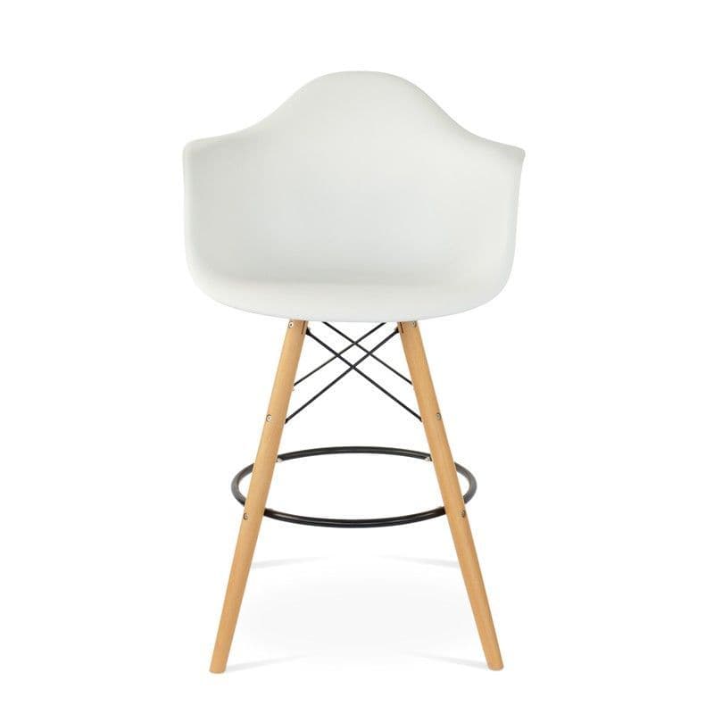 X2 Blue Eiffel-Style Barstools With Tub Seats - Image 9