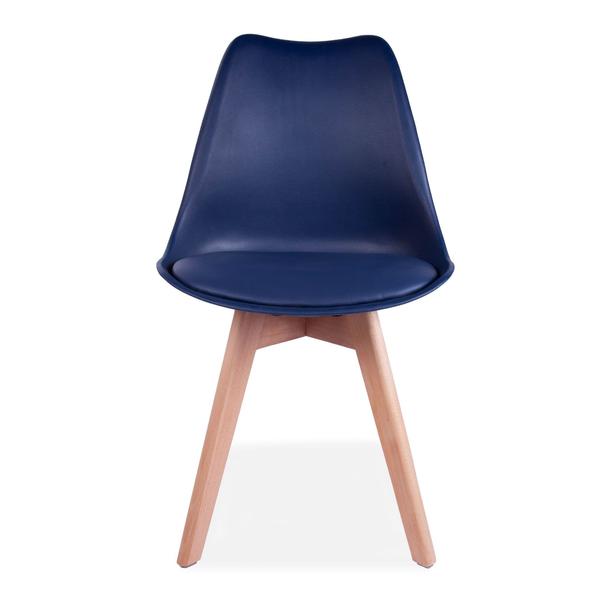 X4 Tulip Pyramid Dining Chairs With Beech Legs, Black - Image 25