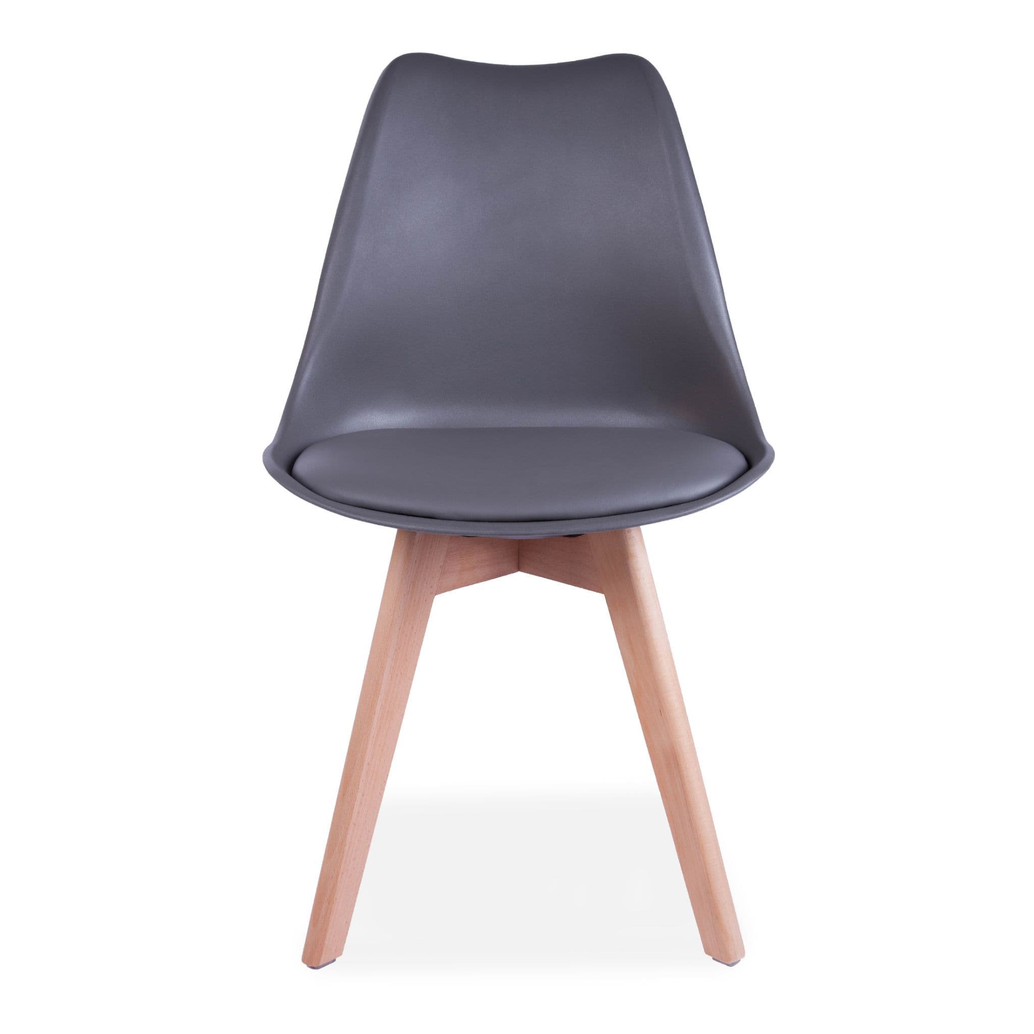 X4 Tulip Pyramid Dining Chairs With Beech Legs, Black - Image 28