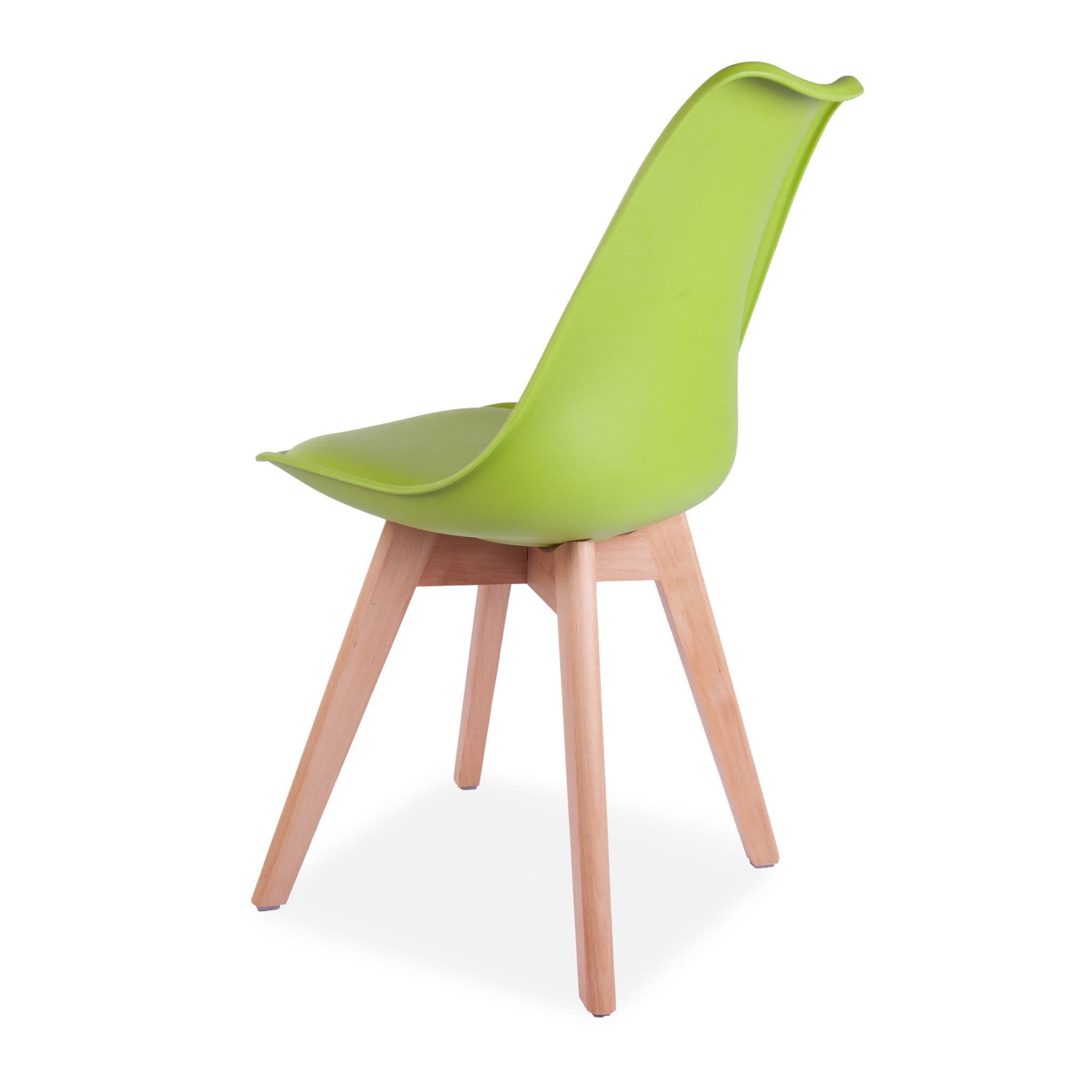 X4 Tulip Pyramid Dining Chairs With Beech Legs, Black - Image 30