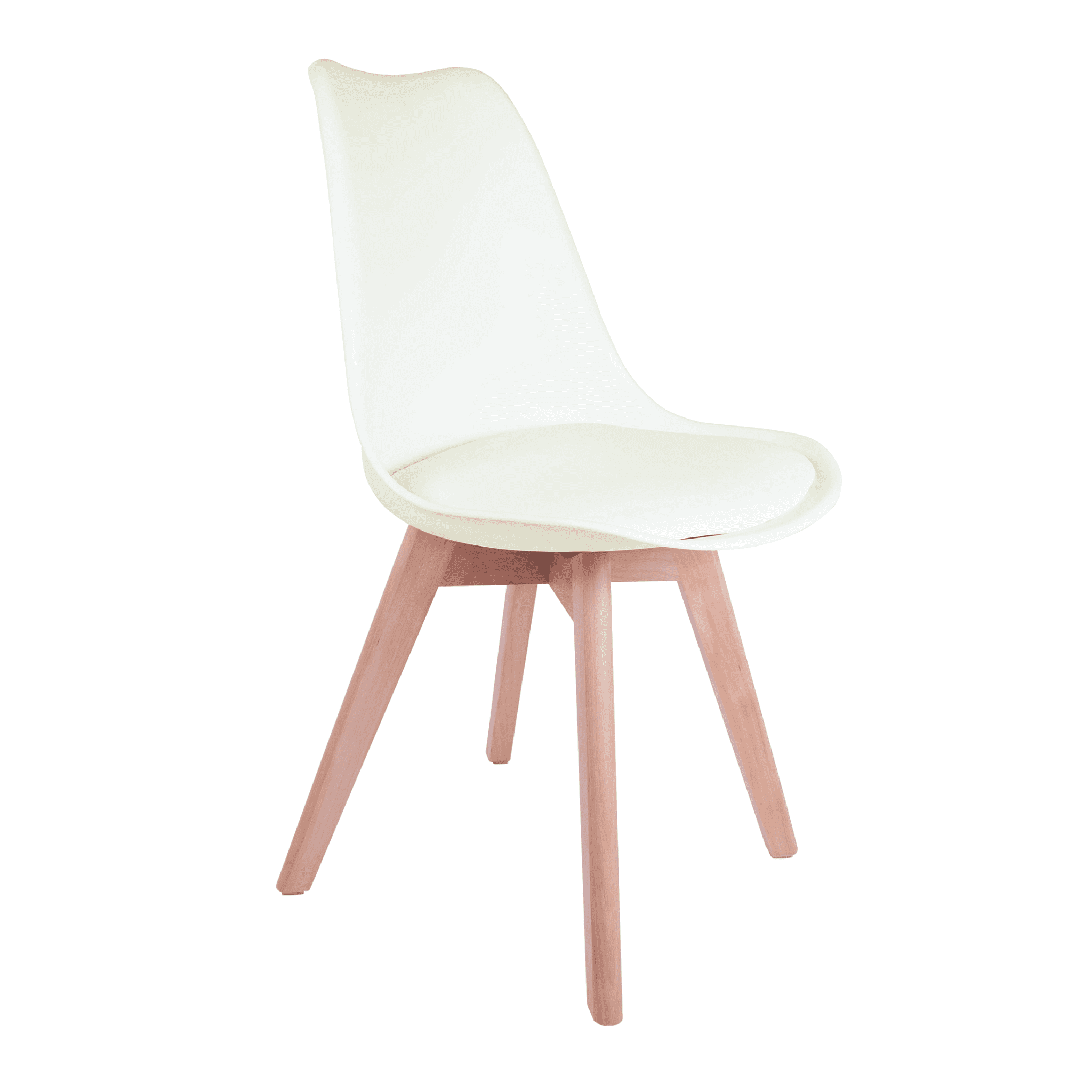 X4 Tulip Pyramid Dining Chairs With Beech Legs, Black - Image 13