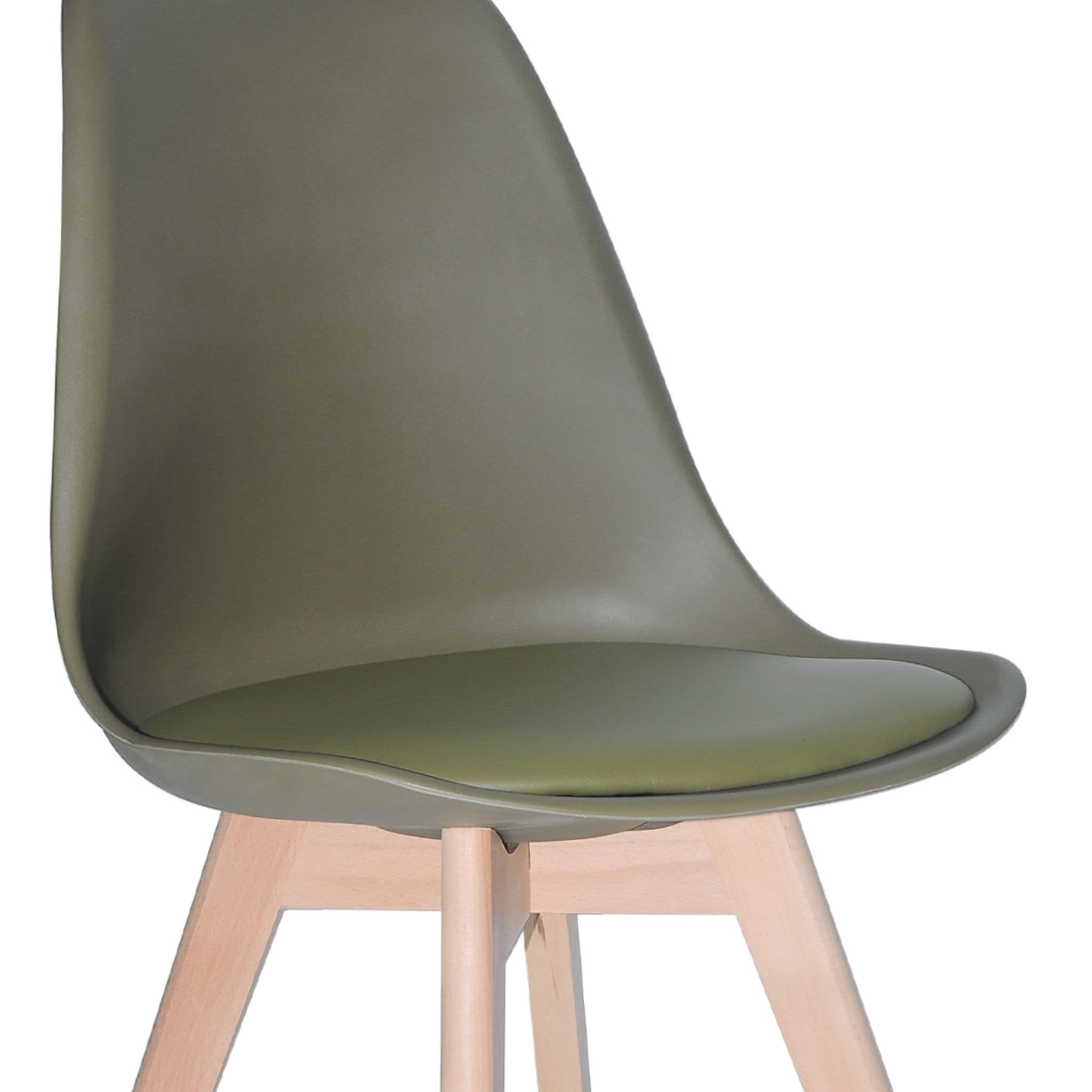 X4 Tulip Pyramid Dining Chairs With Beech Legs, Black - Image 37