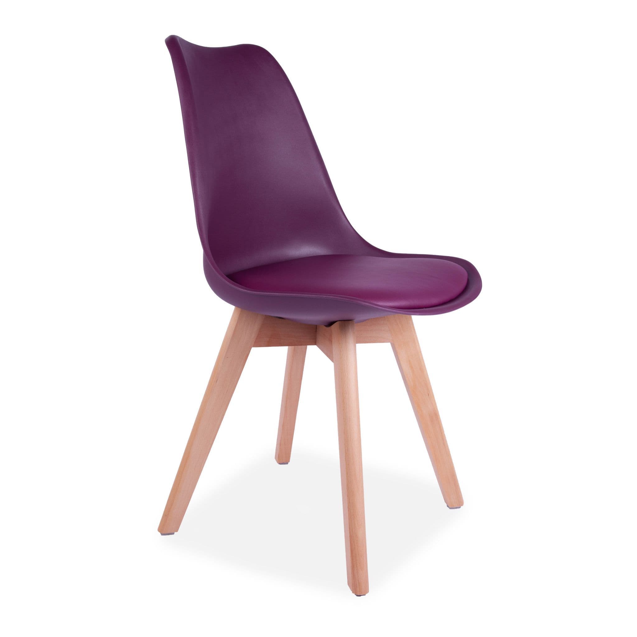 X4 Tulip Pyramid Dining Chairs With Beech Legs, Black - Image 12