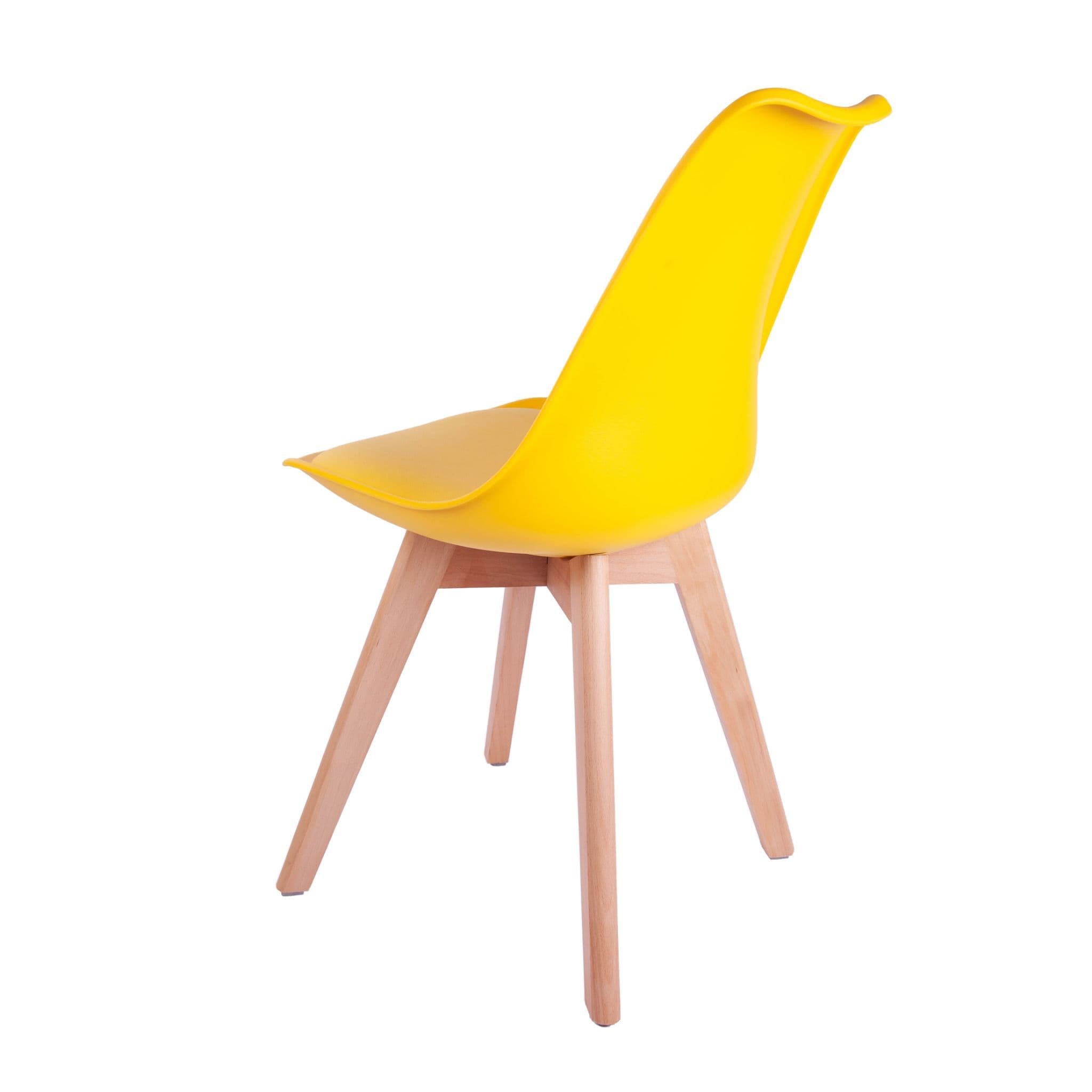 X4 Tulip Pyramid Dining Chairs With Beech Legs, Black - Image 48