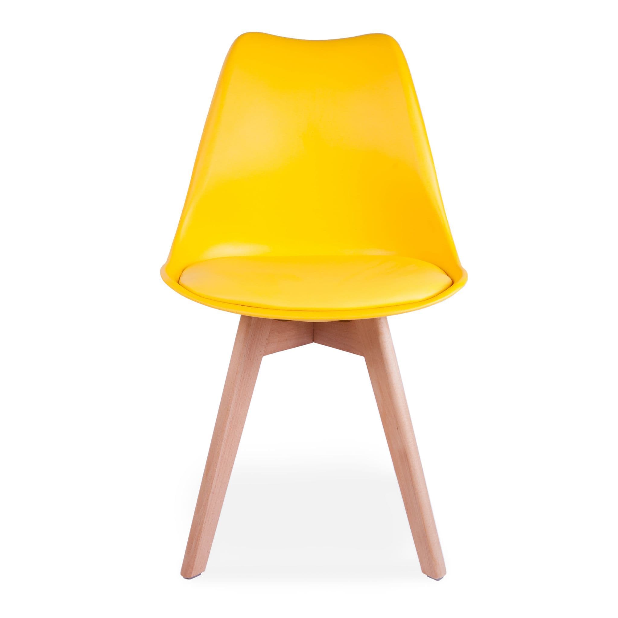 X4 Tulip Pyramid Dining Chairs With Beech Legs, Black - Image 49