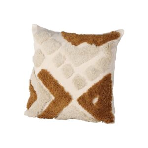 Ada Cushion Cover Polycotton - Brown, 45X45