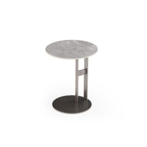 Angus Round Sintered Stone Side Table
