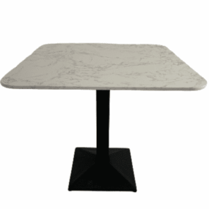 Artist Square Black Dining Table With Black Leg - 85Cm